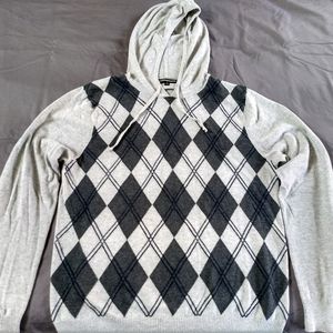 Express Sweater Hoodie Gray Men's Medium